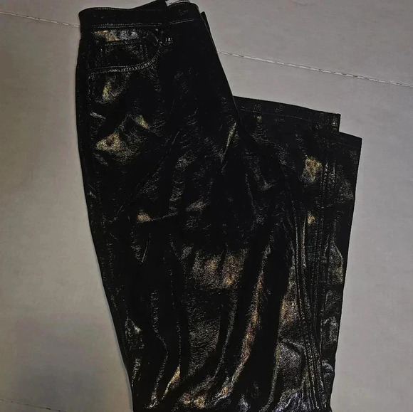 Abercrombie & Fitch The‎ 90's Straight Ultra High Rise Vegan Leather Pants - Picture 12 of 14